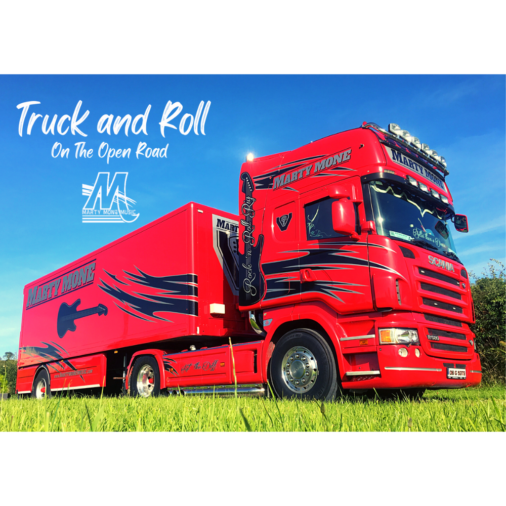 A3 Signed Scania R580 Marty Mone Poster — Marty Mone Music